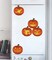 Halloween Pumpkin Decal Set of 10, Creative Pumpkin Face Stickers